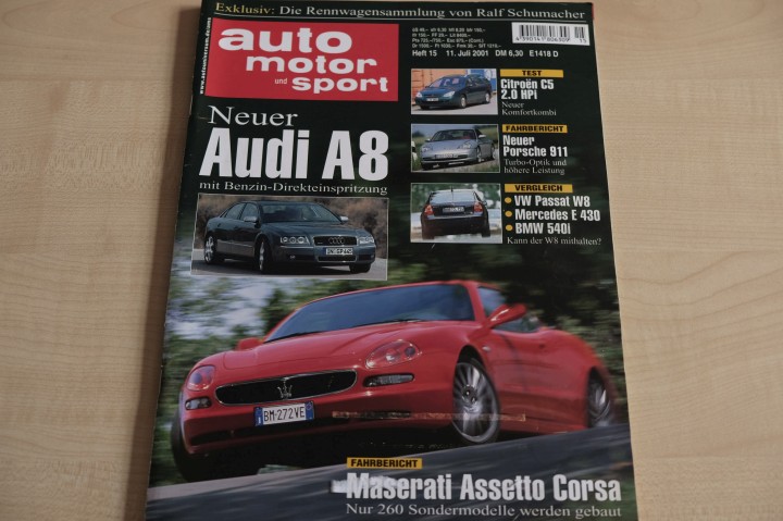 Deckblatt Auto Motor und Sport (15/2001)